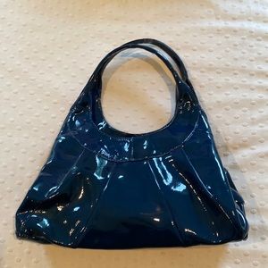 Sigrid Olsen shiny blue handbag